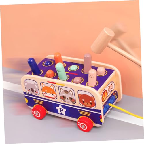 Toyvian Brinquedos De Carro Para Bebês Ônibus Jogo De Batida Brinquedo Infantil Playset Brinquedos I