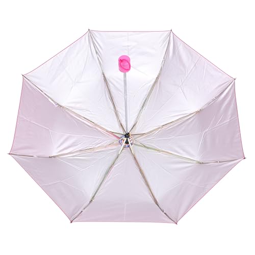 Image of 3-Fold Mono Silver Manual Opening 21.5inch Umbrella for Mens and Womens