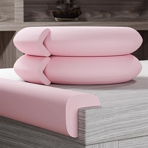 Piankowa osłona krawędzi, ochraniacz narożny, wyściółka piankowa w kształcie litery L, samoprzylepne osłony bezpieczeństwa dla dzieci i zwierząt domowych, 2 sztuki, amortyzowane zderzaki krawędziowe