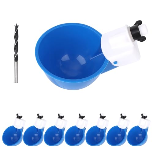 Facile da mantenere: questa tazza di acqua di pollo può essere facilmente installata su un secchio da 5 galloni, un secchio da 55 galloni o un tubo in PVC, che può essere rapidamente installato e pulito facilmente.
