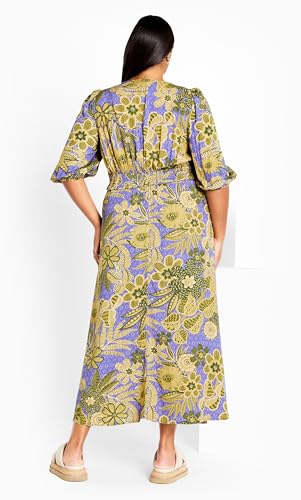 Image of City Chic Women's Plus Size Maxi Dress - Daydream Print