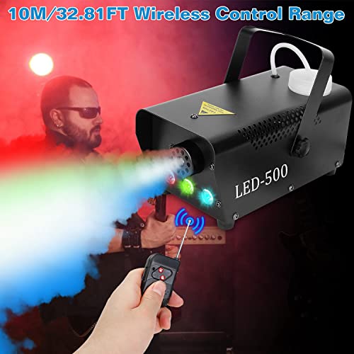 Máquina de humo automática 400W con control remoto inalámbrico miniatura 4
