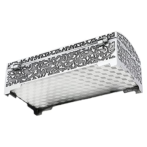 Hipiwe Vintage Metal Jewelry Box Trinket Storage Box Treasure Chest Case Ring Holder Necklace Earring Organizer Keepsake Box Wedding Birthday Gift for Women, Medium