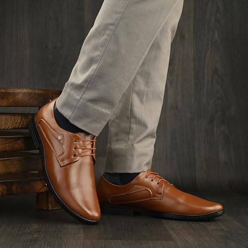 Image of Centrino Formal Shoe for Men | Soft Cushioned Insole for All-Day Comfort | Stylish & Elegant Design | Perfect for Office, Business Casual & Formal Attire 7663