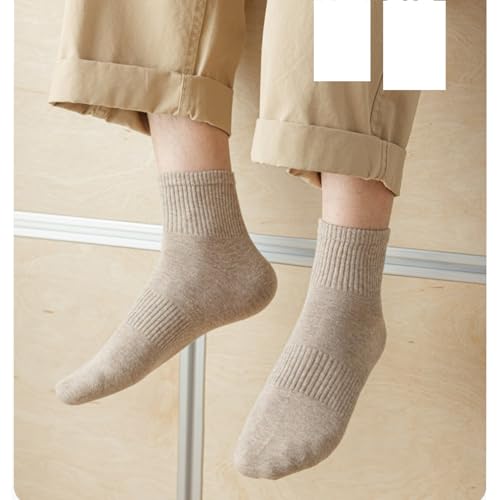Yizelli Men's Mid Crew Socks for Spring Summer 3 Pairs Cotton Mid Calf Sports Socks2