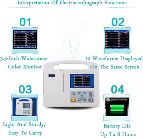 Monitor cardiaco paziente di Digital con esposizione LCD e funzionalità di stampa per uso medico