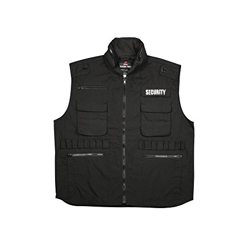 Rothco Security Ranger Vest, Black, 4X #TOP12