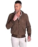 ziegenleder jacken herren ✅ GENUINE LEATHER PREMIUM QUALITY: all the products of our brand D'Arienzo are made selecting the best high quality leathers, a mix of tradition and innovation. Let yourself be enveloped by the softness of our 100% genuine leather jackets