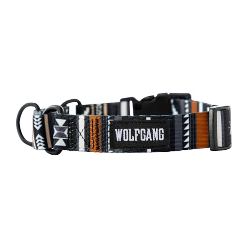 Wolfgang Heavy Duty Martingale Dog Collar with Quick Release Nylon Buckle for Walking & Training, NewMoon Print, Medium by Wolfgang Man & Beast - Image 2