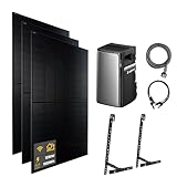 WATTSTUNDE Balkonkraftwerk Set, 1500W, 3x 500W DAH Bifacial Solarmodule, 1,92 kWh Speicher, EcoFlow STREAM Pro, Balkon Halterung, 0% Mwst.