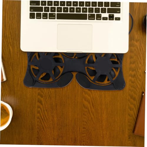 Base para portátil refrigerante plegable con ventiladores USB miniatura 6