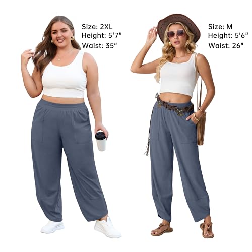 Save 40% on FREEOAK Women's Wide Leg Harem Pants - Image 5
