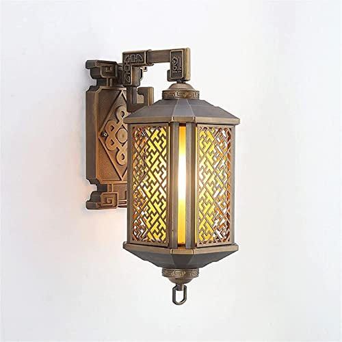 Lanterne vintage d'extérieur étanche en aluminium pour un éclairage de jardin sans éblouissement
