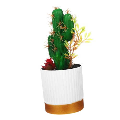 LEDMOMO 人工サボテン 鉢植え フェイク 多肉植物 オーナメント 室内 屋外 インテリア デコレーション 置物 シミュレーション植物 装飾品 サボテン 工芸品