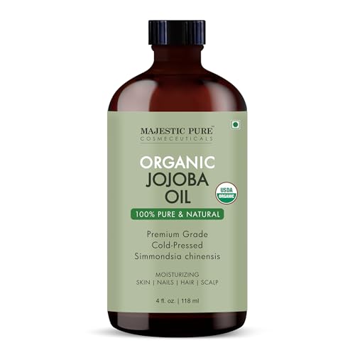 Image of Majestic Pure USDA Organic Jojoba Oil, 100% Pure & Natural - 4 Fl Oz
