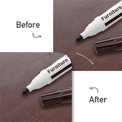 Holzkorrekturstift,Laminat Reparaturset,Holz Reparaturset,Parkett Reparaturset,Reparaturset für Arbeitsplatten,Boden Reparaturset,Holz Ausbesserungs Kit,Möbelkorrekturstift,5 Stück