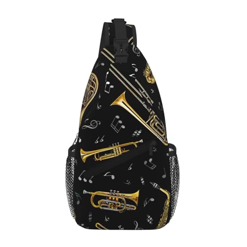 Sac à dos à bandoulière musique pour homme léger et compact