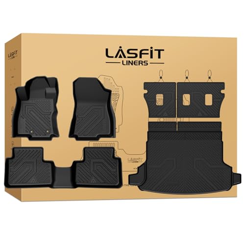 LASFIT Floor Mats & Seatback & Cargo Mats for Subaru Forester 2025-2026 (Not Fit Hybrid & 2025 Wilderness), All Weather TPE Custom Fit Floor Liners for Forester 2025-2026 Gas Backrest and Trunk Mat