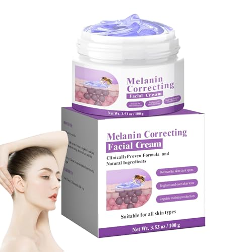 Crema Aclaradora De Piel,Crema Aclarante para Cuello Oscuro 60g | Loción Facial Reparadora para Sequedad Unisex Uso Diario y Nocturno