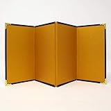 ミニ屏風 ４曲屏風＃５【絹目】／高さ15cm