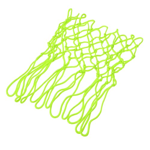 VICASKY Luminous Nylon Basketball Net Heavy Duty Green Night Glowing Net for Standard Rims for Indoor and Outdoor Basketball Courts