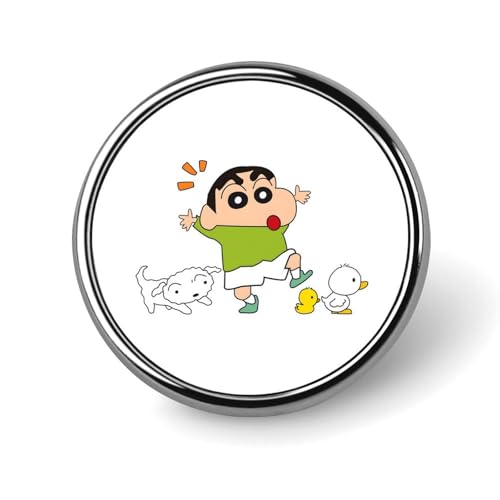 バッジ 円形 徽章 ピンバッジ 丸い Badge ボタンバッジ ピンバッチ クレヨンしんちゃん 胸章 ブローチ バッグ飾 バッグ小物 かばん掛け プレゼント 25mm