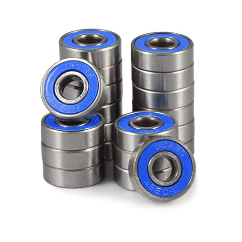 20 peças de rolamentos de esferas de skate 608 2RS rolamentos em ...