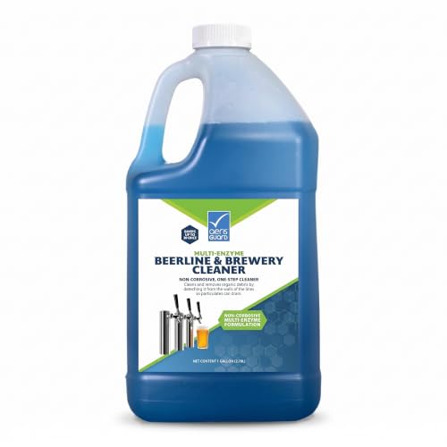 Multi-Enzyme Beerline Cleaner Liquid - Non-Corrosive Removes Organic Buildup - 1 Gallon