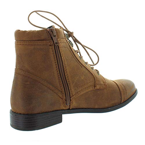 WHITE MOUNTAIN Womens Tifton Closed Toe Ankle Tabacco/Suede Shoe Size 6.5