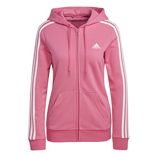 adidas Damen Essentials Fleece 3-Stripes Full-Zip Hoodie, Pulse...