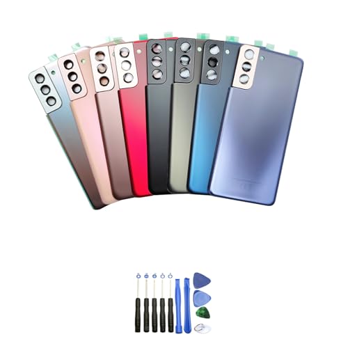 nessuna Expert-mobiles Vetro posteriore compatibile per Samsung S21 Ultra + Strumenti + Adesivo (Purple)