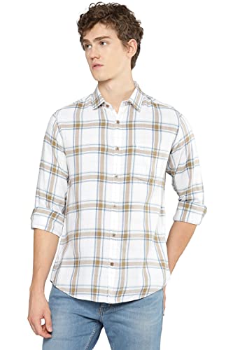 Image of Allen Cooper Checks Shirts for Men - 100% Cotton Comfort Fit Casual and Formal Shirt - Breathable, Soft, Classic Style (Multiple Colors)