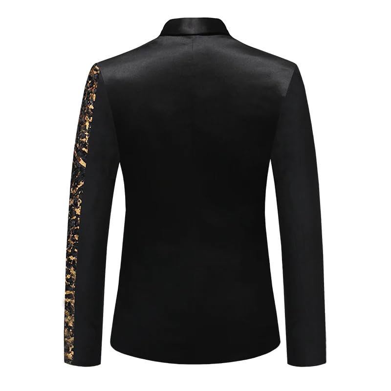 Men's Single Breasted Stage Suit Jacket Men Party Hip Hop Blazer3