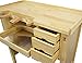 Deluxe Solid Wooden Jewelers Bench Workbench Station with Utility Storage Drawers for Jewelry Making