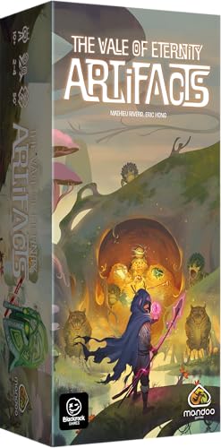 Blackrock Games The Vale of Eternity Artifacts – Erweiterung – erfordert das Basisspiel – Gesellschaftsspiel – Combo-Spiel – Ressourcen-Management-Spiel – 2 bis 4 Spieler – ab 10 Jahren – Mandoo