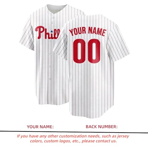 Camiseta de béisbol personalizada para adultos y jóvenes con nombre, número y logo miniatura 3