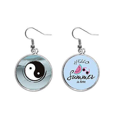 Pendientes de sandia estilo Taichi perfectos para tus tardes de playa
