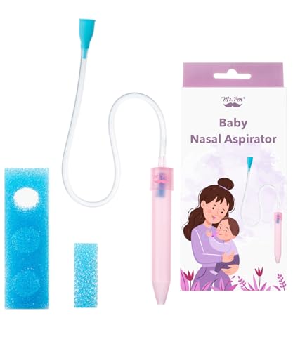 Mr. Pen Baby Nasal Aspirator with 3 Extra Hygiene Filters, Pink, Nasal Suction for Baby