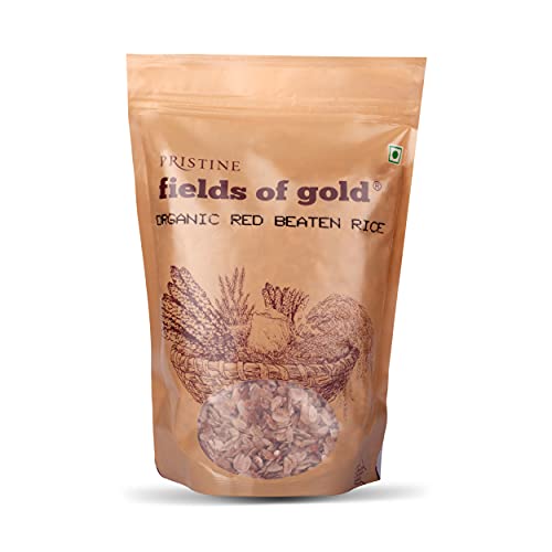 Image of PRISTINE Fields of Gold Organic Red Beaten Rice, 500 g (Pack of 2)