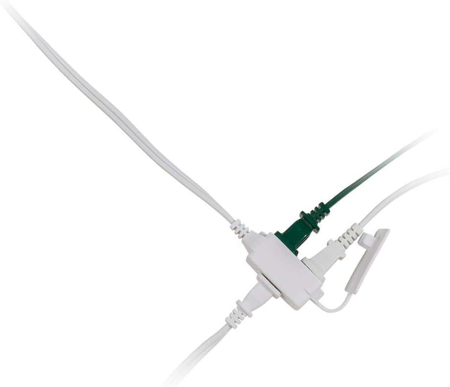Monoprice Power Extension Cord - 6 Feet - White | 16AWG 3-Outlet Polarized NEMA 1-15 Indoor, 13A/1625W