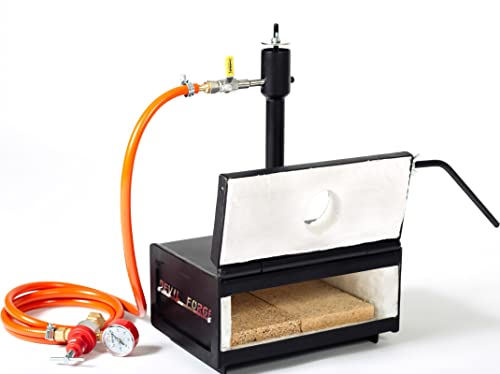 Forge à gaz propane 80.000 BTU DEVIL-FORGE DFHS1+1D/2.8'' avec porte isolée pour métaux - 3