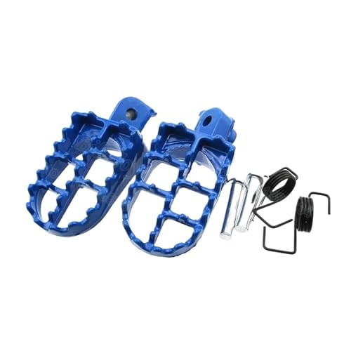 Pédales Moto Repose-Pieds en Aluminium Bleu pour Motocross CRF100F et CRF150