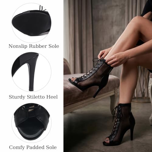 Image of Scaoruki Women Classic Gladiator Sandals Summer Booties Breathable Mesh Sandals