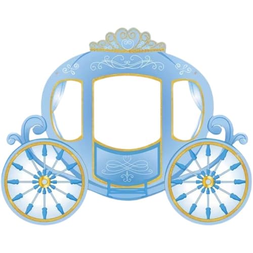 Tsffae Accessoires pour Photomaton sur Le Thème De Calèche De Princesse Bleue, Bannière De Fond sur Le Thème des Princesses De Calèche Citrouille,...