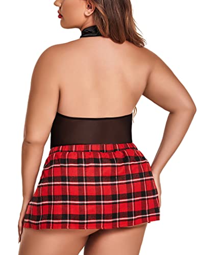 Avidlove Plus Size School Girl Lingerie Set Sexy Outfits Cosplay Lingerie Sexy Student Costumes thumb #5