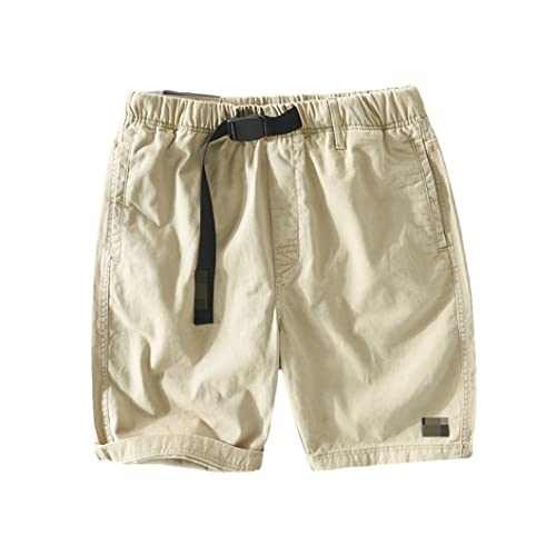 Short cargo en coton homme uni style ample et jeune avec fermeture éclair Disimlarl