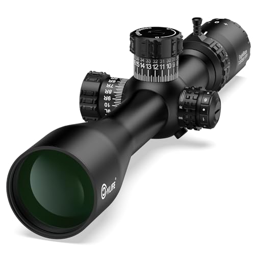 CVLIFE EagleBlaze 7-35x56 FFP Rifle Scope - ED Glass Zero Stop Illuminated Reticle Side Parallax Adjustment - First Focal Plane - Long Range Rifle Scope for Hunting - 34mm Tube