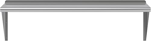 Miniatura 4 de AmGood Estante de pared de acero inoxidable de 48 pulgadas de largo x 18 pulgadas de profundidad  Certificado NSF  Estantería de metal para