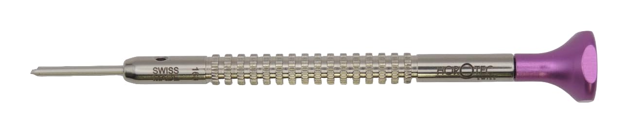 Beco Technic Set van 7 schroevendraaiers 0,60 tot 2,00 mm in kunststof doos met reservemessen horloge reparatie gereedschap