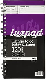 Silvine To Do List Notebook Planner Wirebound, 240 pages. 280 x 150mm